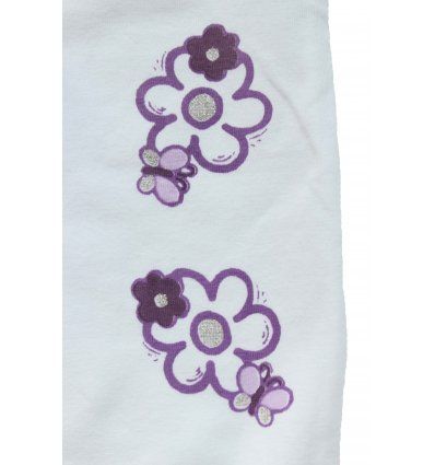 Tajice capry bijele sa cvjetićima