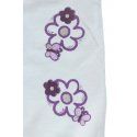 Tajice capry bijele sa cvjetićima
