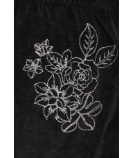 Plišana crna tunika sa kapuljačom 2