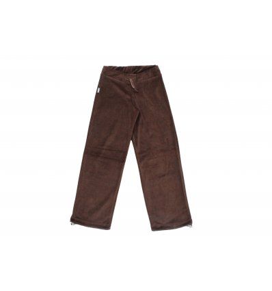 Djevojčice - Donji dijelovi trenirke i tajice - Donji dio trenirke smeđi plišani