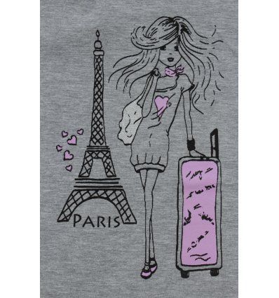 Tunika sa pasicom svijetlo siva - Paris