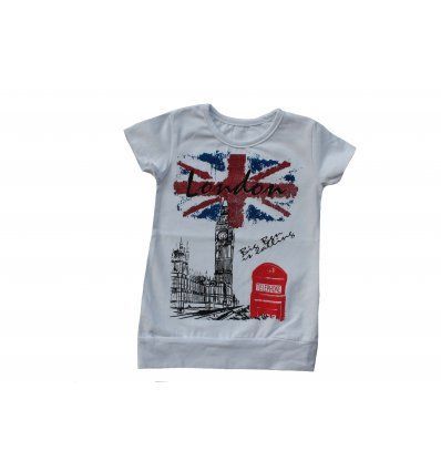 Djevojčice - Tunike - Tunika sa pasicom bijela - London