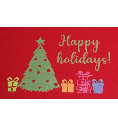 Majica crvena - Happy holidays