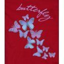 Majica dugih rukava crvena - Butterfly