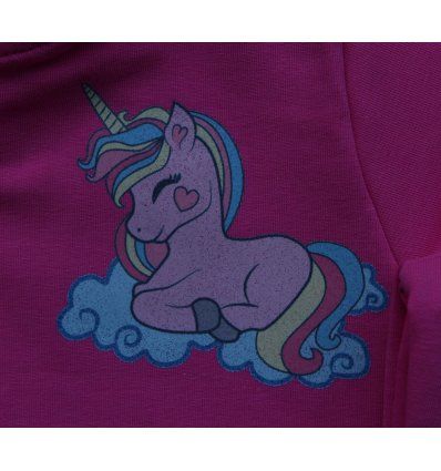 Baby komplet boje fuksije - Jednorog