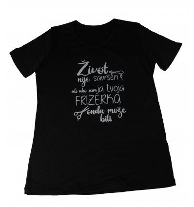 Majica crna - Frizerka