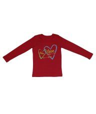 Majica dugih rukava crvena - Love