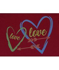 Majica dugih rukava crvena - Love 2