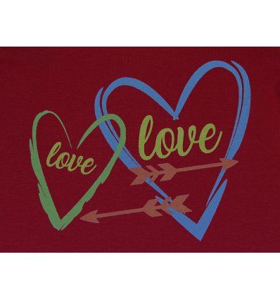 Majica dugih rukava crvena - Love