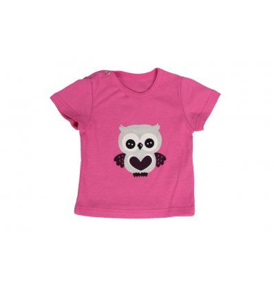 Bebe - Majice kratkih rukava - Baby majica kratki rukav roza Sovica