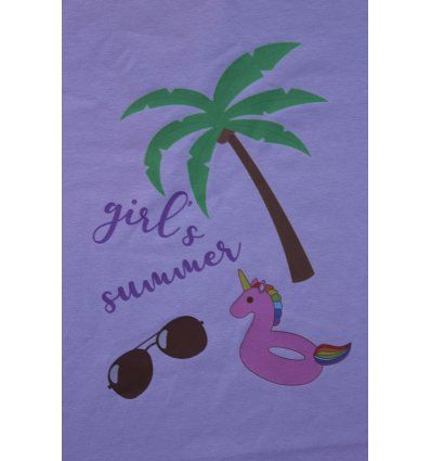 Spavaćica pastelno ljubičasta - Girl's summer