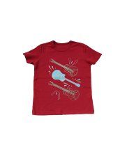 Majica tamno crvena - kratkih rukava - Gitare