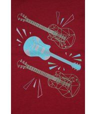 Majica tamno crvena - kratkih rukava - Gitare 2