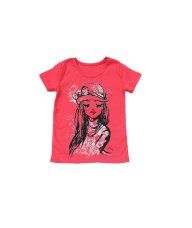 Majica boje breskve - Cura sa šeširom