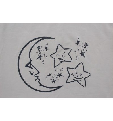 Spavaćica boje šampanjca - Mjesec i zvijezde