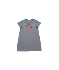 Spavaćica tamno siva - Srca