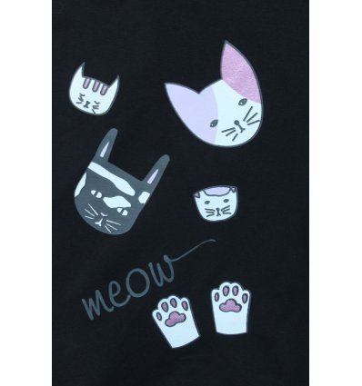Tunika sa pasicom crna - Meow