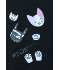 Tunika sa pasicom crna - Meow 2