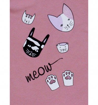 Majica uska prljavo roza - Meow