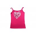 Majica na bretele roza - Srce