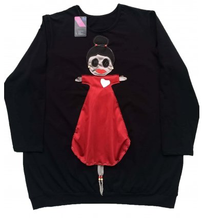 Tunika pasica sa lutkicom - Crvena haljina srce