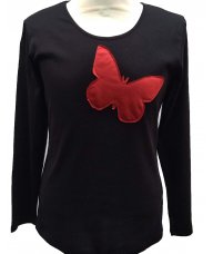 Majica crna Butterfly