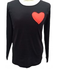 Majica crna Heart