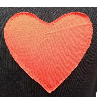 Majica crna Heart