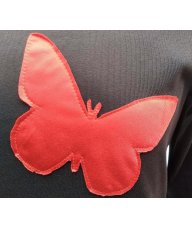 Majica dugih rukava crna Butterfly 2