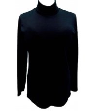 Poludolčevita sa dugim rukavima crna