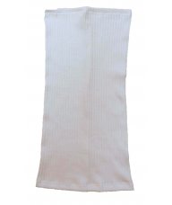 Tuba za kosu bijela rebrasta S