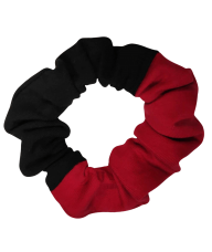 Scrunchie gumica za kosu crveno crna
