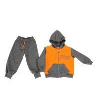 Baby komplet tamno siva-narandžasta - tetino sam dijete