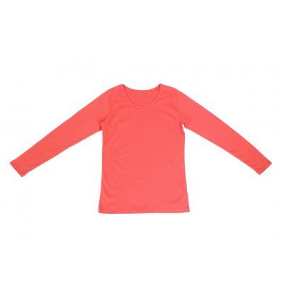 Žene - Majice dugih rukava - Majica uska koraljna