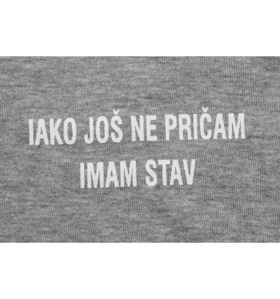 Baby majica siva melanž - Imam stav