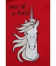 Majica uska crvena - Jednorog 2