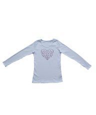 Majica uska bijela - Srce