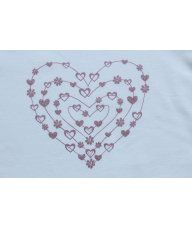 Majica uska bijela - Srce 2