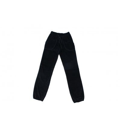 Djevojčice - Donji dijelovi trenirke i tajice - Donji dio trenirke crni plišani