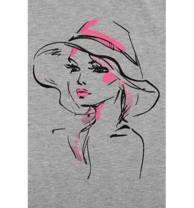 Tunika A kroja siva melanž - Djevojka