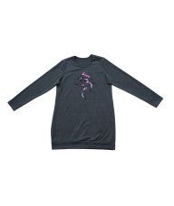 Tunika sa pasicom tamno siva melanž - Cura