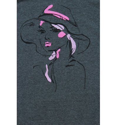 Tunika sa pasicom tamno siva melanž - Cura