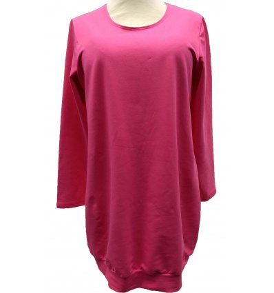 Žene - Tunike i haljine - Deblja tunika sa pasicom roza